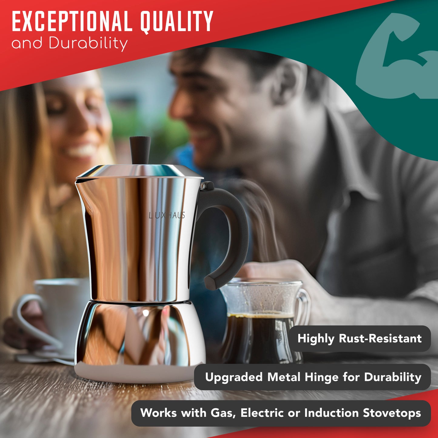 LUXHAUS Moka Pot