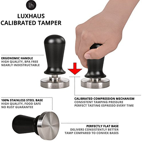 LuxHaus Calibrated Pressure Tamper for Espresso Perfection